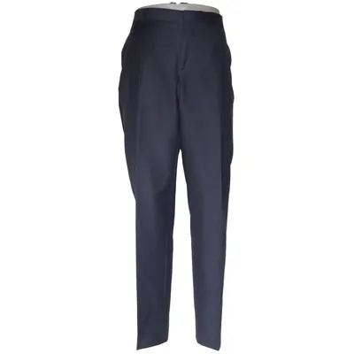 Jakkesætsbukser (Blå) fra Cavaliere Polyester, Uld