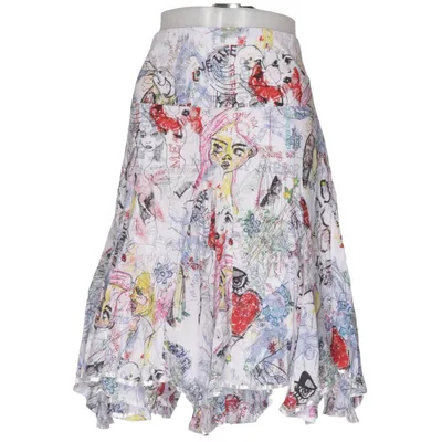Jupe (Blanc, Multicolore) de Desigual Coton