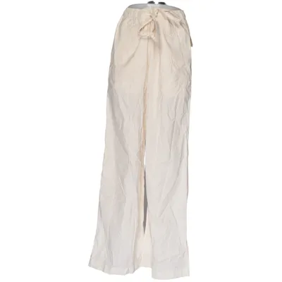Pantalon patte d'éléphant (Blanc) de Monrow Coton
