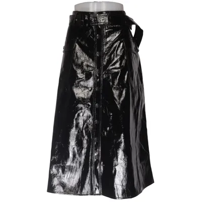 Skirt (Black, Silver) from Warehouse Polyester, Polyurethane