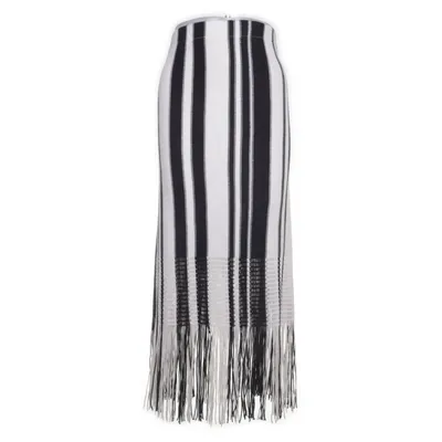 Långkjol (Flerfärgad, Vit) från H&M Trend Akryl