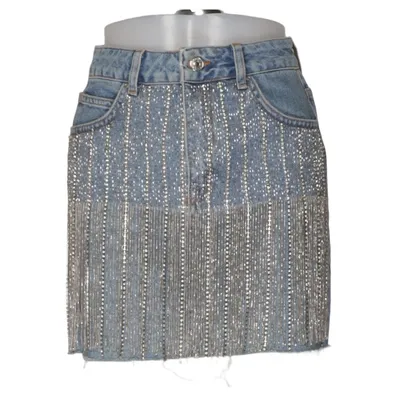 Denim skirt (Moto) from Topshop Moto Cotton, Polyester