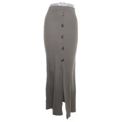 Maxi skirt (Green) from Boohoo Elastane, Viscose