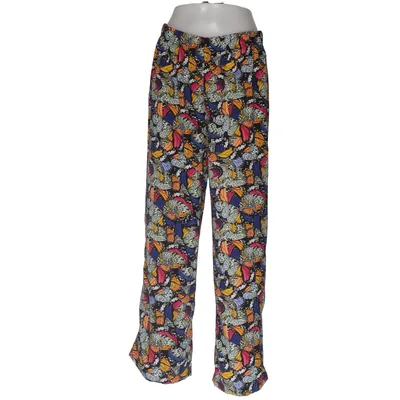 Palazzo pants (Black, Multicolored) from MyWear Woman Polyester