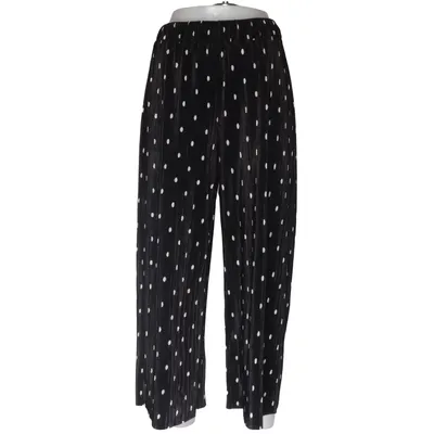 Palazzo broek (Zwart, Wit) van Zara Basic Collection Polyester