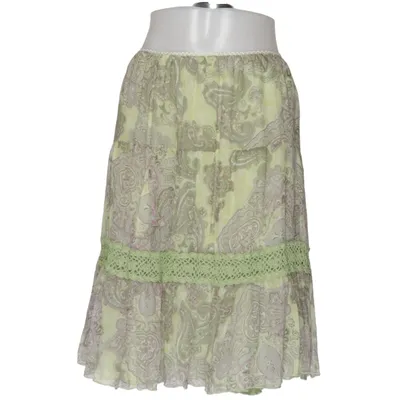Nederdel (Grøn, Lilla) fra Gold Hawk Silke, Viscose