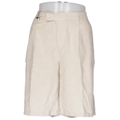Korte broek (Beige) van Weekday Katoen, Linnen, Polyester, Viscose