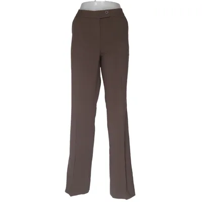 Kostymbyxor (Brun) från Usha Elastan, Polyester, Viskos