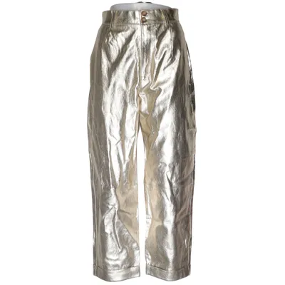 Pants (Gold) from Zara Viscose