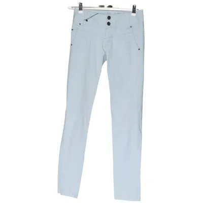 Chinos (Blauw) van Poolgirl Katoen, Elastaan