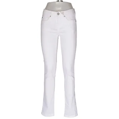 Jean (Blanc) de Denim Coton, Élasthane, Polyester