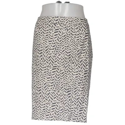 Rok (Wit, Blauw) van Ann Taylor Loft Katoen, Elastaan, Polyester