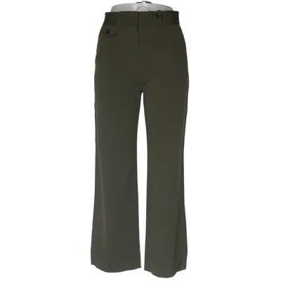 Byxor (Grön) från Massimo Dutti Elastan, Ull