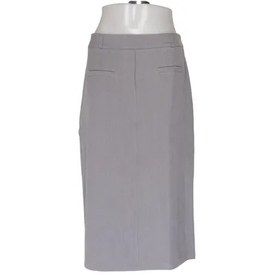 Blyantnederdel (Grå) fra MOTF Elastan, Polyester