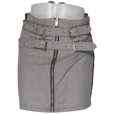 Skirt (Black, White) from Jennyfer Polyester, Viscose