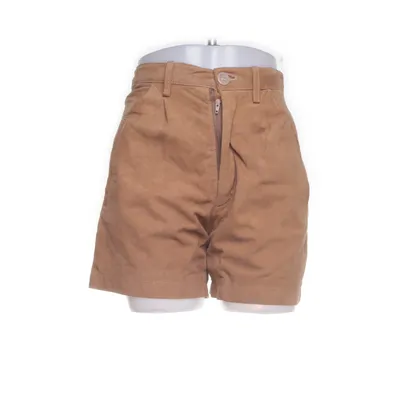 Shorts (Brown) from Miss Joy Polyester, Leather, Viscose
