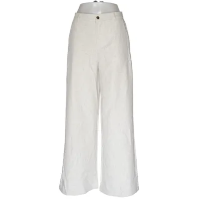 Pantalon patte d'éléphant (Beige) de Unika Élasthane, Lin, Polyester