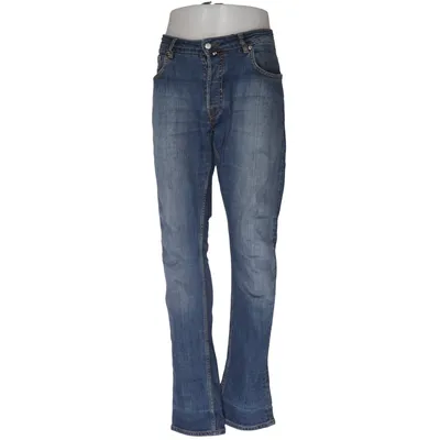 Spijkerbroek (Blauw) van Morris Heritage Katoen, Elastaan