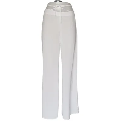 Pantalon patte d'éléphant (Blanc) de Unique 21