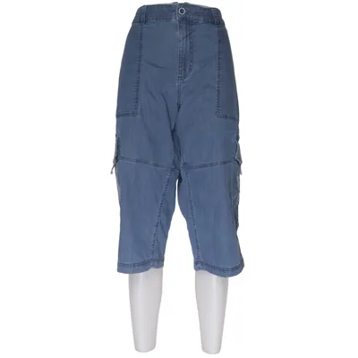 Cargo shorts (Blauw) van Montego Katoen, Elastaan, Polyester