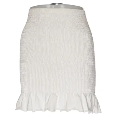 Nederdel (Hvid) fra Gina Tricot Bomuld, Elastan