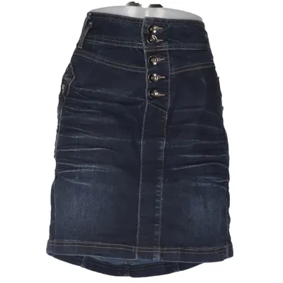 Jeansnederdel (Skint Above Knee Slim Fit) fra ZJ Denim Identity Bomuld, Elastan, Polyester