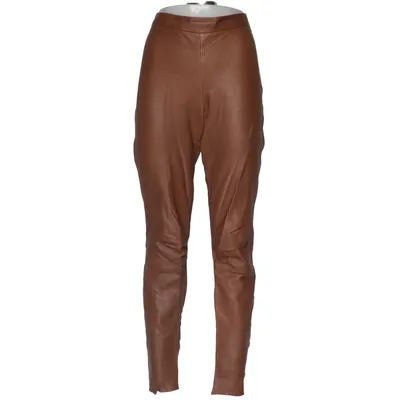 Leren broek (Bruin) van Onstage