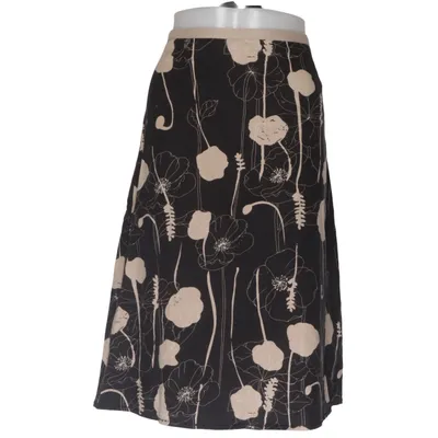 Kjol (Svart, Beige) från Fransa Elastan, Linne, Polyester, Viskos