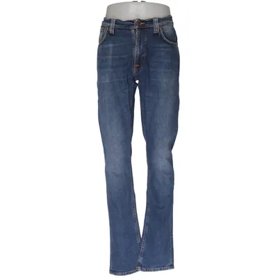 Spijkerbroek (Blauw) van Nudie Jeans Elastaan, Organisch katoen