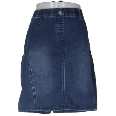 Spijkerrok (Blauw) van Essentials Katoen, Elastaan, Polyester