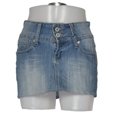 Jeanskjol (Blå) från Monday Bomull, Elastan, Polyester