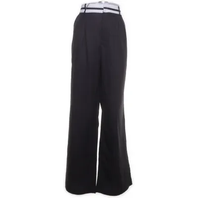 Palazzobyxor (Grå, Vit) Polyester