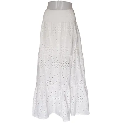 Maxi skirt (White) from Amisu Cotton