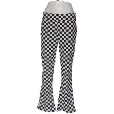 Pantalon patte d'éléphant (Noir, Blanc) de Urban Classics Élasthane, Polyester