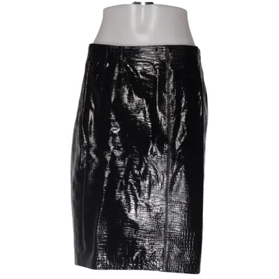 Jupe en cuir (Noir) de Escada Cuir