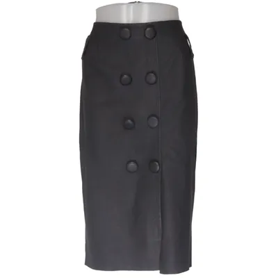 Jupe (Gris) de La Ligna Cuir, Polyester