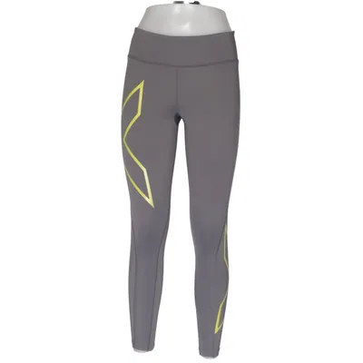 Træningsleggings (Grå, Gul) fra 2XU Elastan, Polyamid