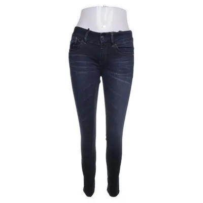 Jeans (Blå) från Raw Bomull, Elastan, Lyocell, Polyester, Skinn