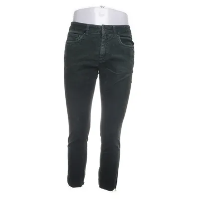 Corduroy broek (Groen) van Park Lane Katoen, Elastaan