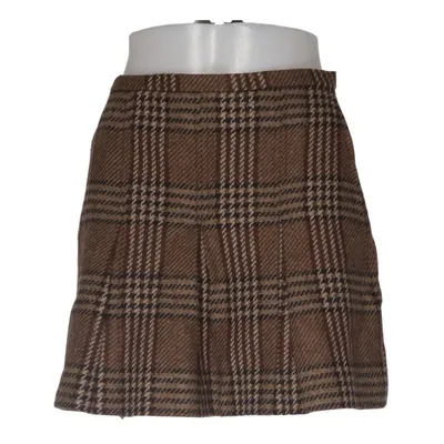 Rok (Bruin) van Vanilia Acetaat, Polyester, Wol