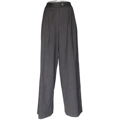 Kostymbyxor (Grå) från Massimo Dutti Elastan, Polyester, Ull