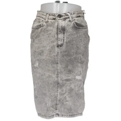 Jeanskjol (Grå) från R jeans Bomull, Elastan, Polyester
