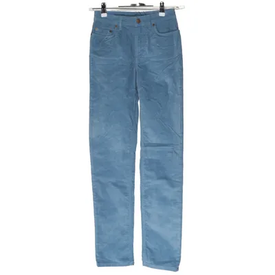 Manchesterbyxor (SOUTH C CHLORINE) från Acne Studios Blå Konst Bomull, Elastan