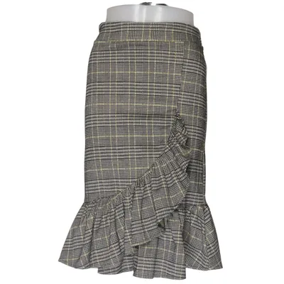Nederdel (Sort, Gul, Hvid) fra Active Usa Elastan, Polyester