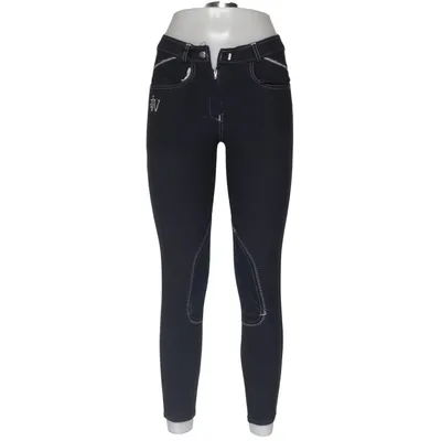 Reithose (Blau) von John Whitaker Baumwolle, Elasthan, Polyamid