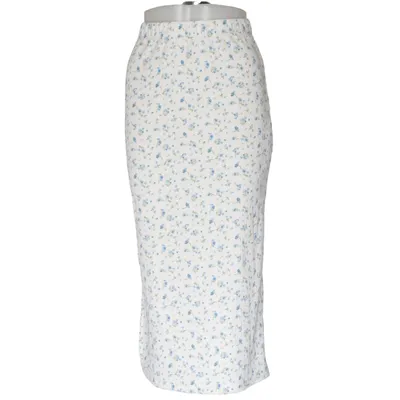 Maxi skirt (White, Blue) from Aware Recycled polyester