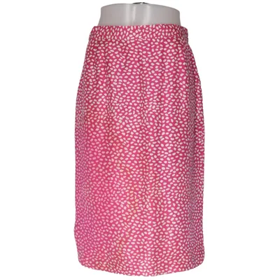 Jupe (Rose, Blanc) de Louis Féraud Soie, Viscose