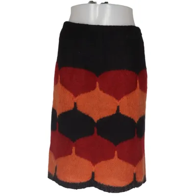 Skirt (Black, Red, Orange) from Solar Acrylic, Mohair, Wool