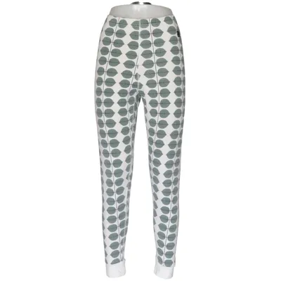 Leggings (Vit, Grön) från Polarn O. Pyret Elastan, Ekologisk bomull