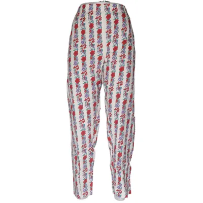 Pantalon (Blanc, Rouge, Violet) de Khaadi Coton, Viscose